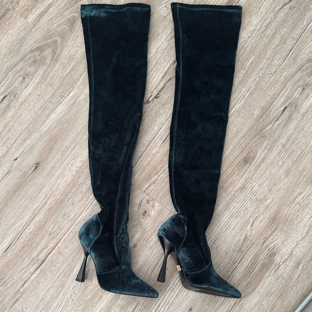 Vero Cuoio Dark Velvet Over-the-Knee Boots